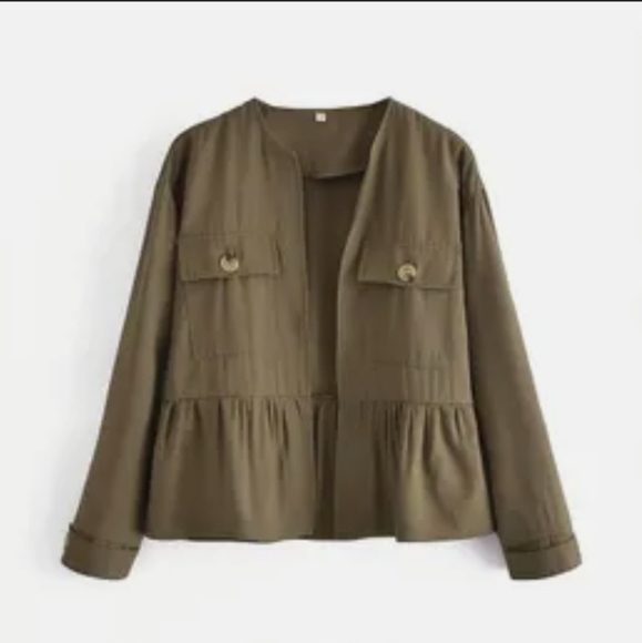 Zara Jackets & Blazers - Zara olive green blazer